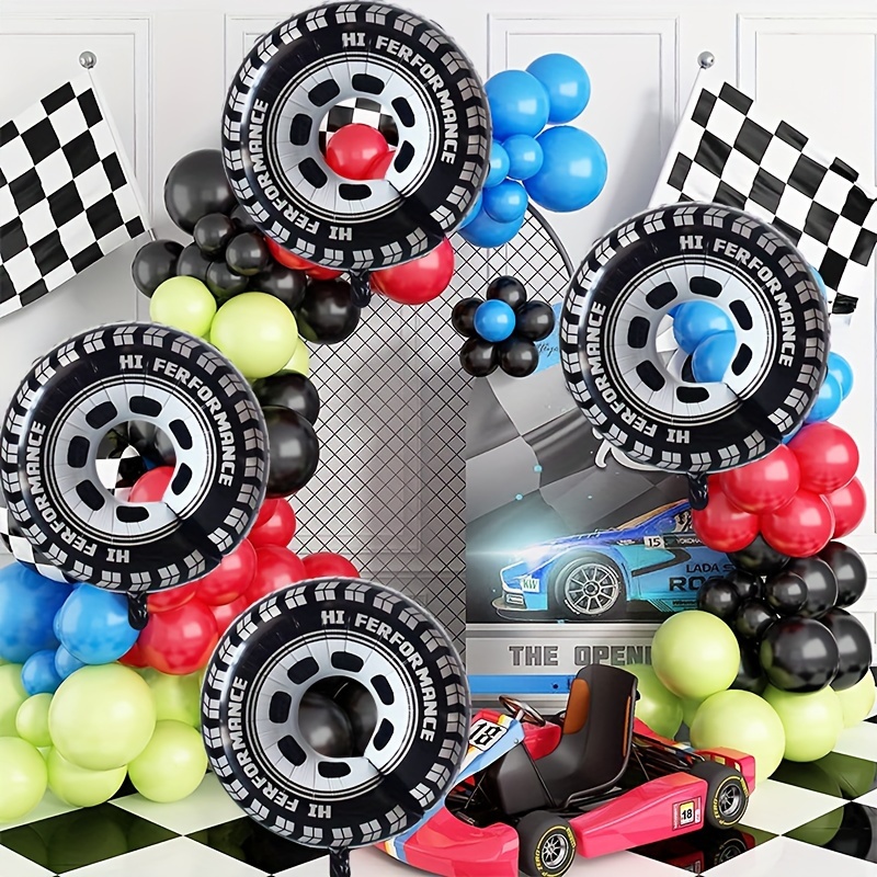 Large Car Tire Balloon Racing Theme Party Decoration Racing Temu