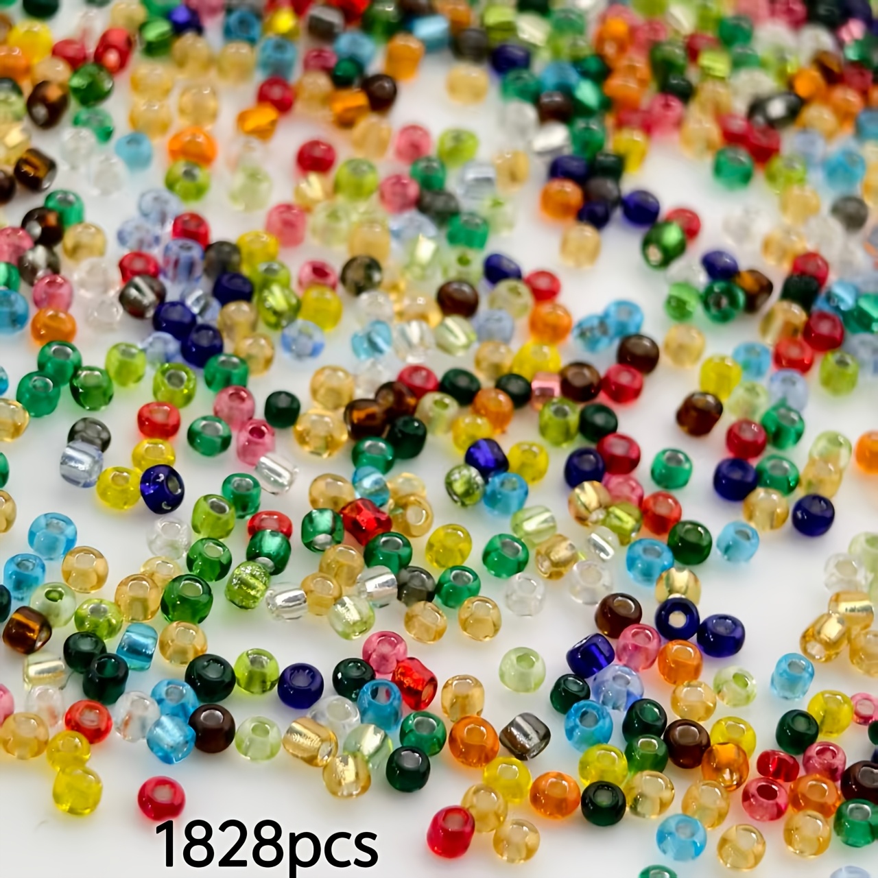 TEMU 1828 perline di vetro argentate mm in 20 colori misti. per di gioielli, braccialetti, collane, orecchini e decorazioni . Ottimo per regali di