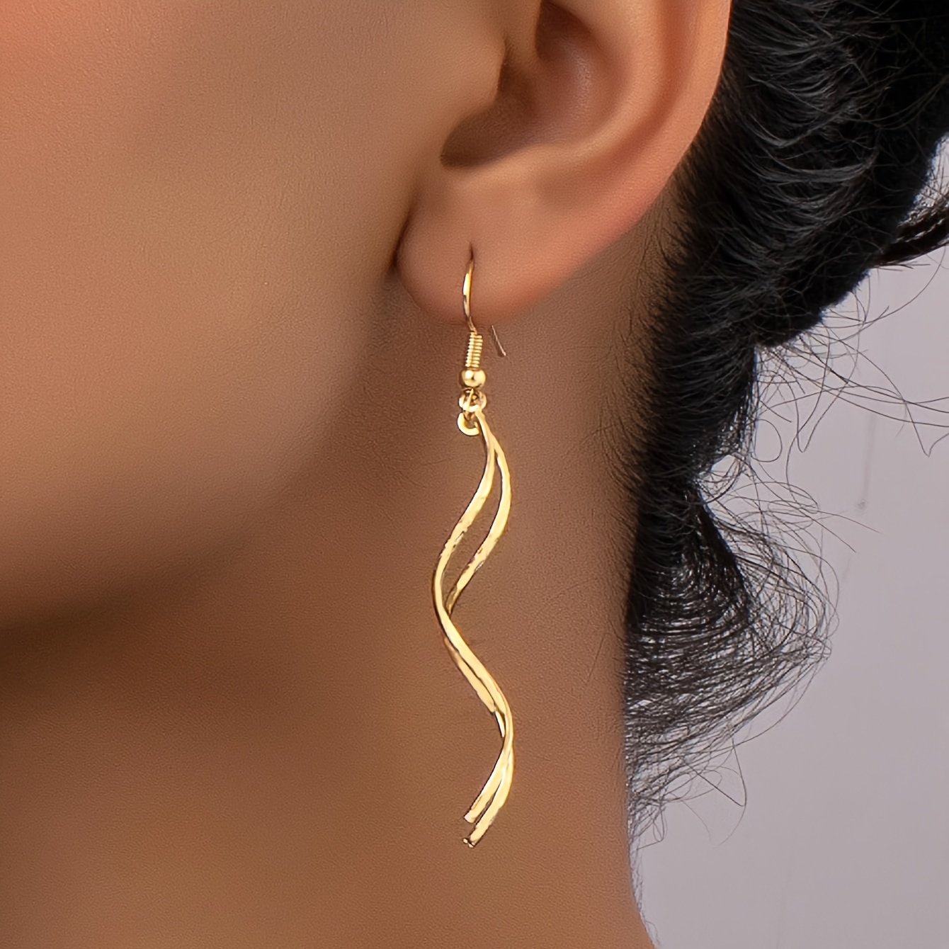 Women's Fashion Spiral Tassel Pendant Earrings, Suitable As A Gift, Women's Additions, Jewelry
