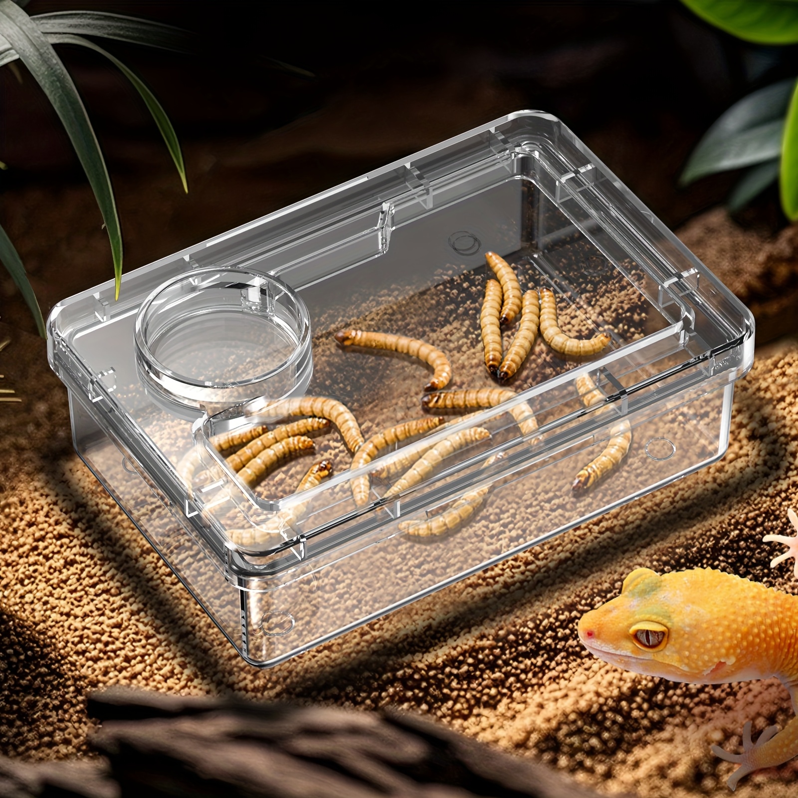 リザードケージ、温度と湿度計付き爬虫類用ケージ、爬虫類を飼うのに