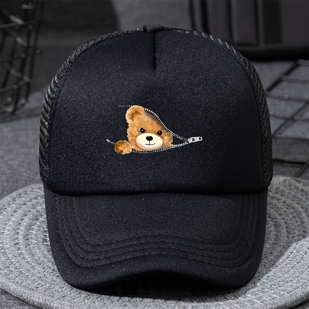 Mesh Printed Baseball Cap Unisex Sunshade Breathable Fashion Duckbill Hat Trucker Cap
