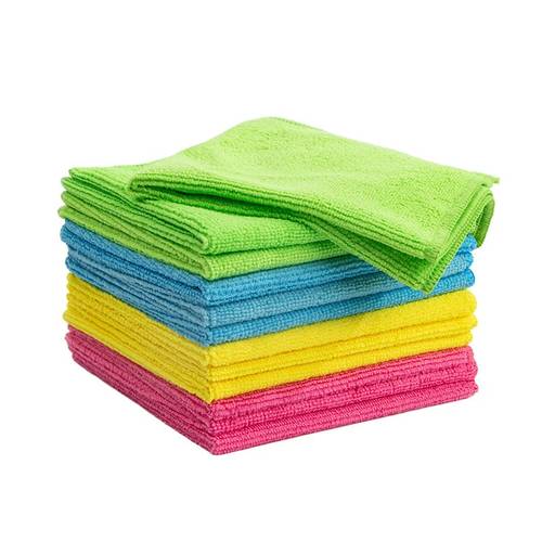 10pcs multi purpose microfiber cleaning cloths scouring pads dish towels car cleaning towels fishing hand towels random colors reusable cleaning cloths absorbent durable quick drying suitable for kitchen yard and commercial cleaning