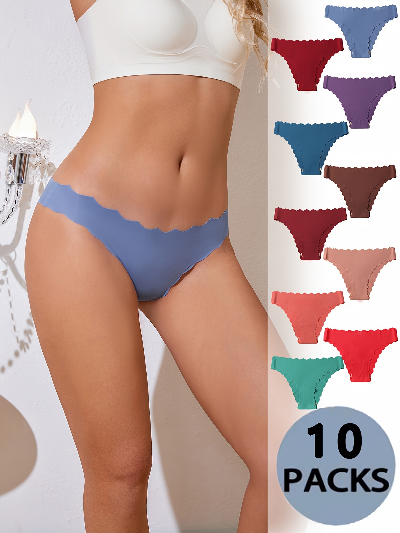  MUUNY Ultra-Thin Non-Marking ice Silk Underwear, Womens  Seamless Mid Waist Silky and Breathable Soft Stretch Briefs (E 2pcs,XXL) :  Clothing, Shoes & Jewelry