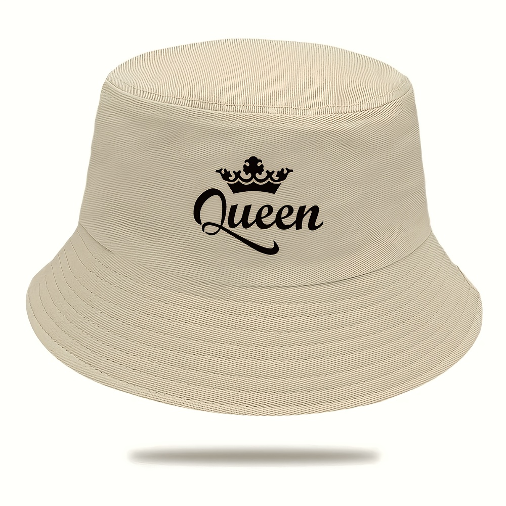 TEMU [women's Fisherman Hat] 1pc Women's Fashion Fisherman Hat, Creative Printed Cap, Spring Summer Outdoor Sun Hat, Suitable For Business Travel