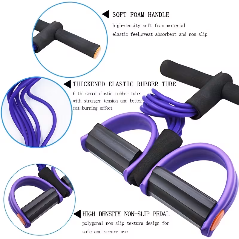 6 durable purple band suitable for home gyms cardio workouts strength exercise additions stylish fitness equipment comfortable grip winter for home fitness Product details 4