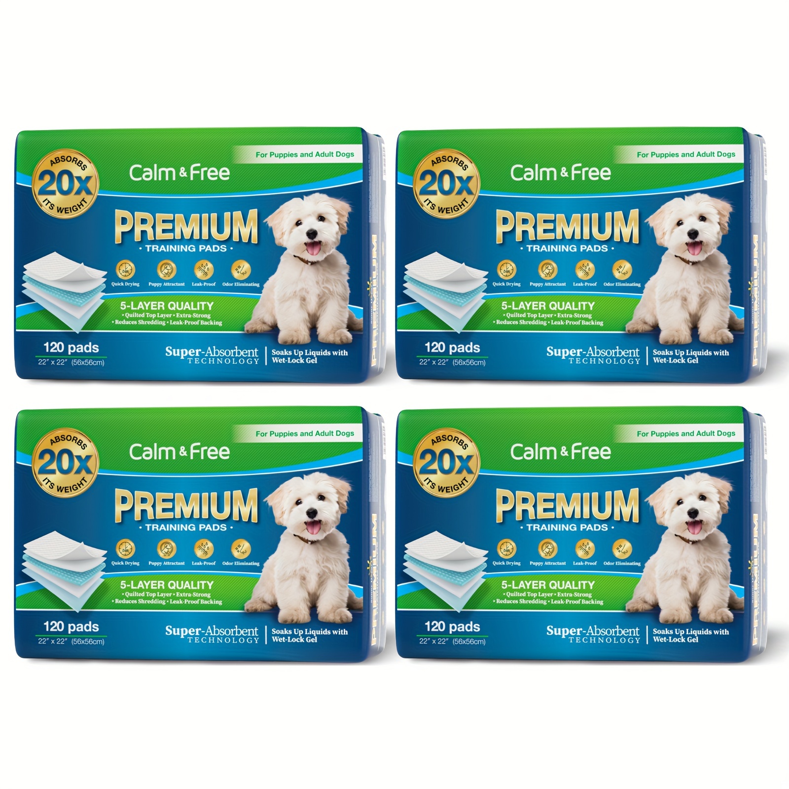 

Pee Pads For Dogs Extra Large Puppy Pads Pet Training Pads Disposable Upgraded Odor Control, Potty Pads Absorbent And Leak-proof Dog Housebreaking & Puppy Supplies, Pack Of 4