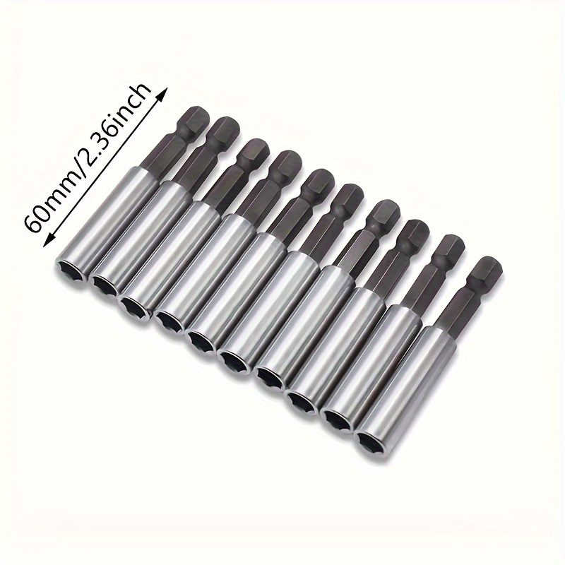 Magnetic drill bit extension set quick release hex shank temu philippines