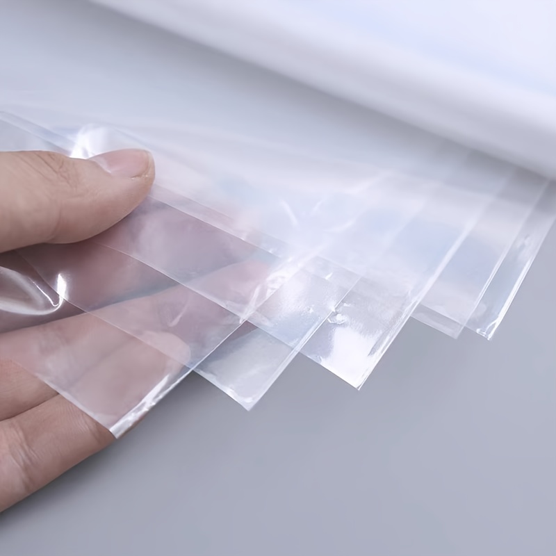 20 50pcs transparent plastic garment bags dustproof storage covers for clothes suit shirt dress coat portable wardrobe for bedroom wardrobe and   storage details 4