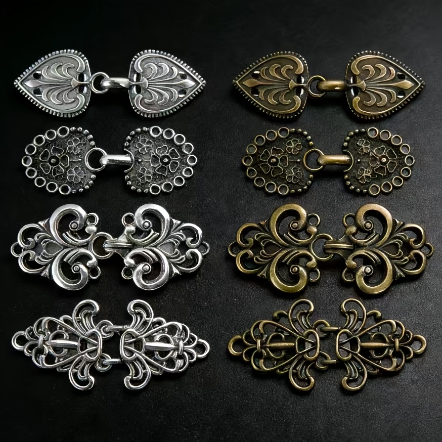 TEMU 8pcs Men's Vintage Sweater Swirl Clip Vintage Cardigan Clip Shawl Collar Button Dress Shirt Sweater Clip