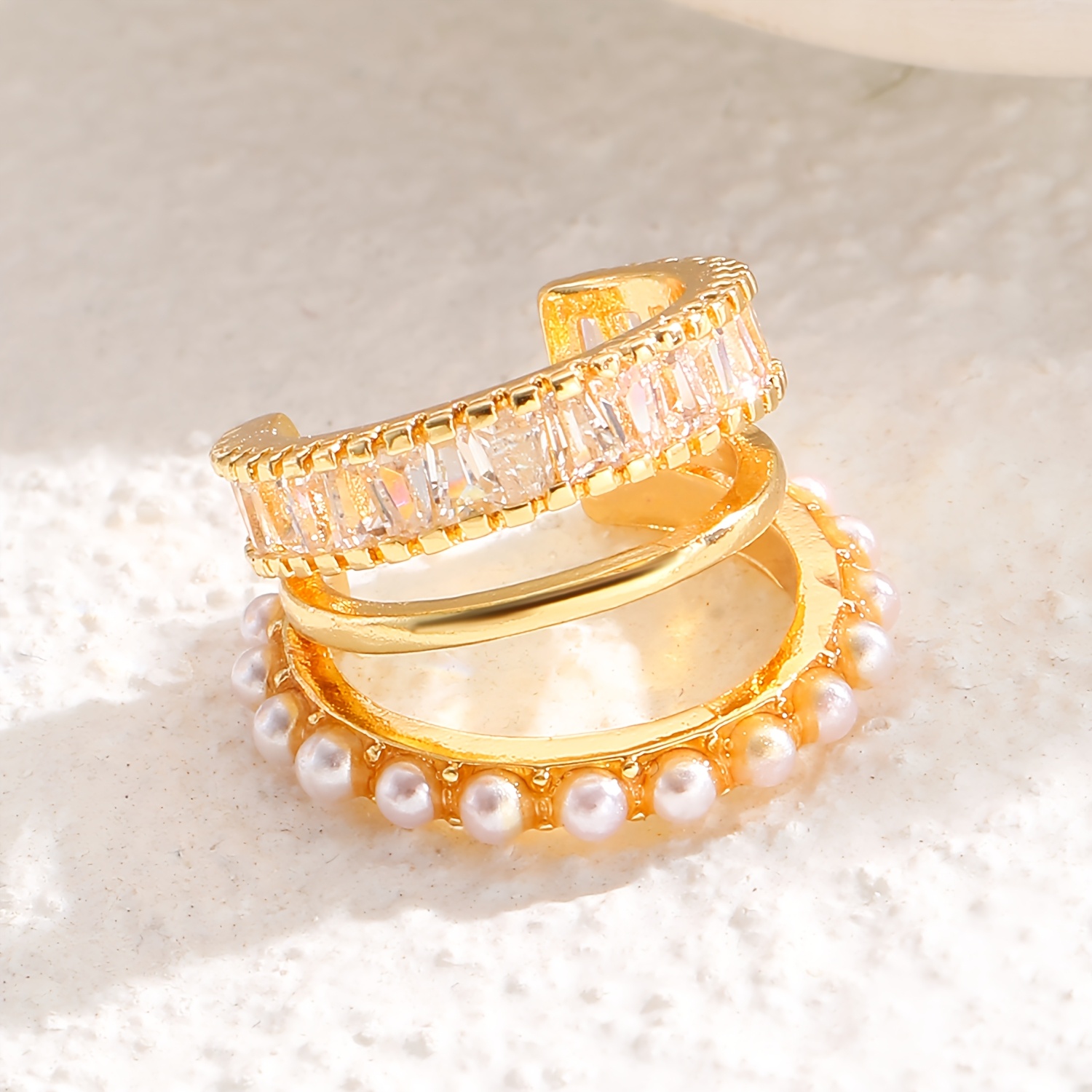 Hip-Hop Style Fashionable Multi-layered No-Piercing Ear Cuff