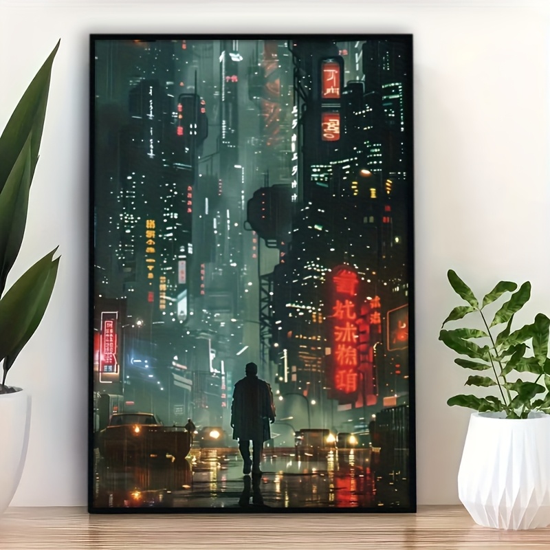 TEMU Impression d'art sur toile 2D plat, 2D plat, 1 pièce cadre, cadeau de décoration murale
