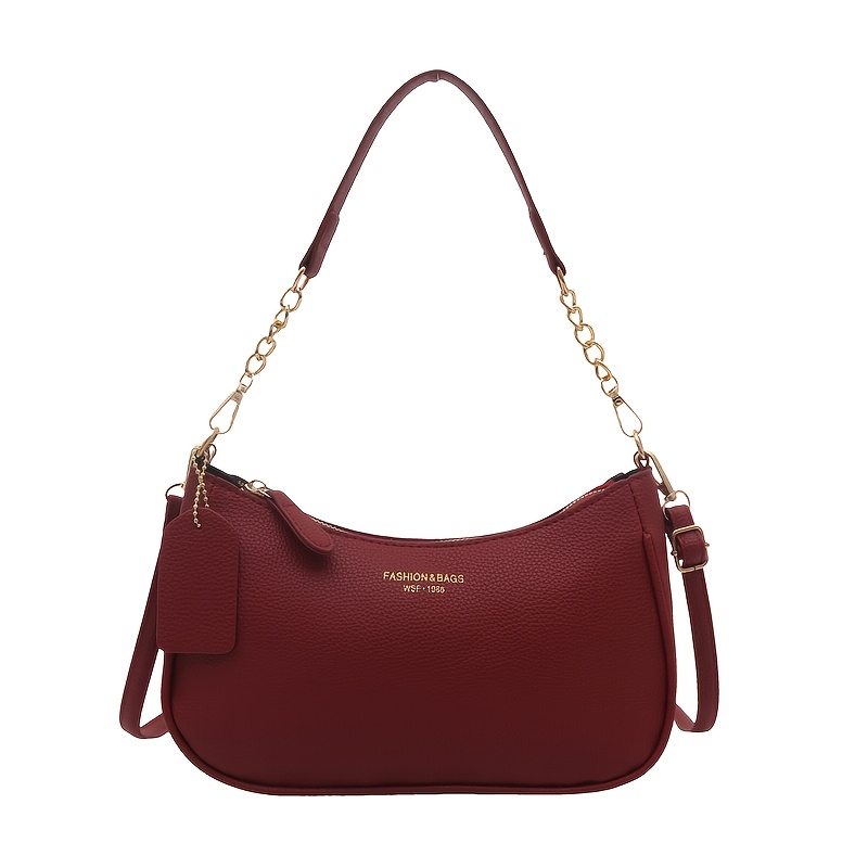 TEMU Women's Clutch Bags, Minimalist Women's Clutch Bags, Tag Ornament, Hot-stamped English Logo, Soft Curved Bag Body, Ladies' Clutch Bags(the Color