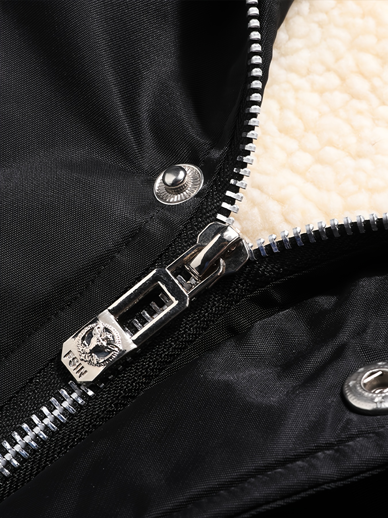 Heren Winter Nieuwe Koreaanse Stijl Met Capuchon Jack Met Faux Fur Collar, Casual Mode Trendy Jas, Nylon 100% 100% Polyester Gevoerd, Effen Kleur, Reguliere Pasvorm, Ritssluiting Details, 210g/m² Stof Gewicht