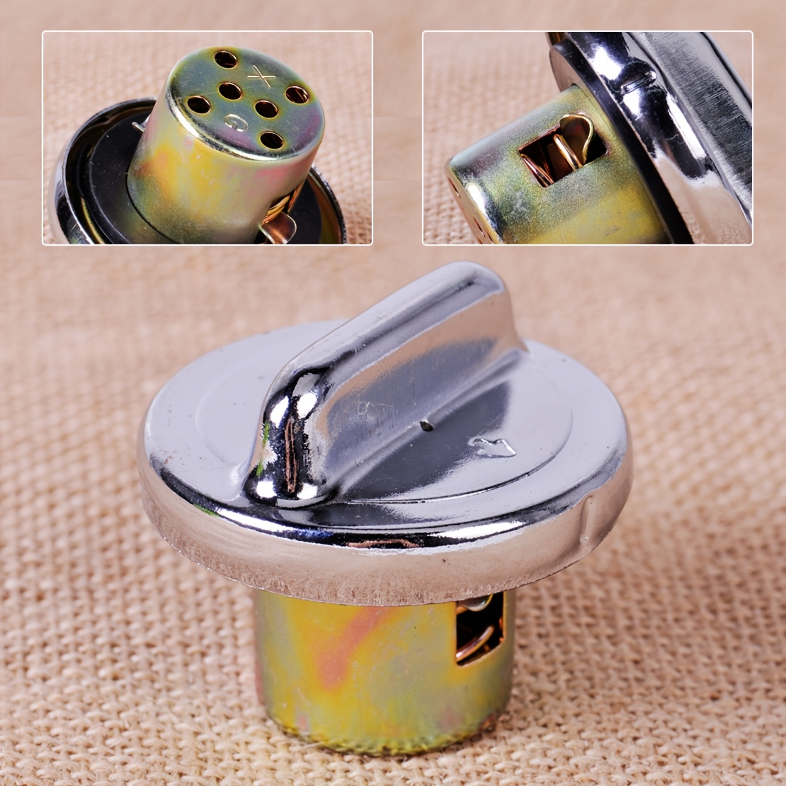 TEMU Fuel Gas Tank Cap Compatible For Scooter Moped Gy6 Engine, Fits For Roketa Motorcycles, Motorcycle Tank Lid Cap Suitable For Gy6 Engine Models