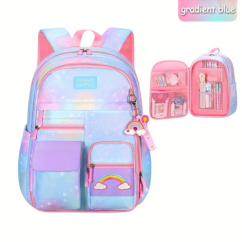 Comprar Conjunto de mochila escolar para niña de 6 a 12 años