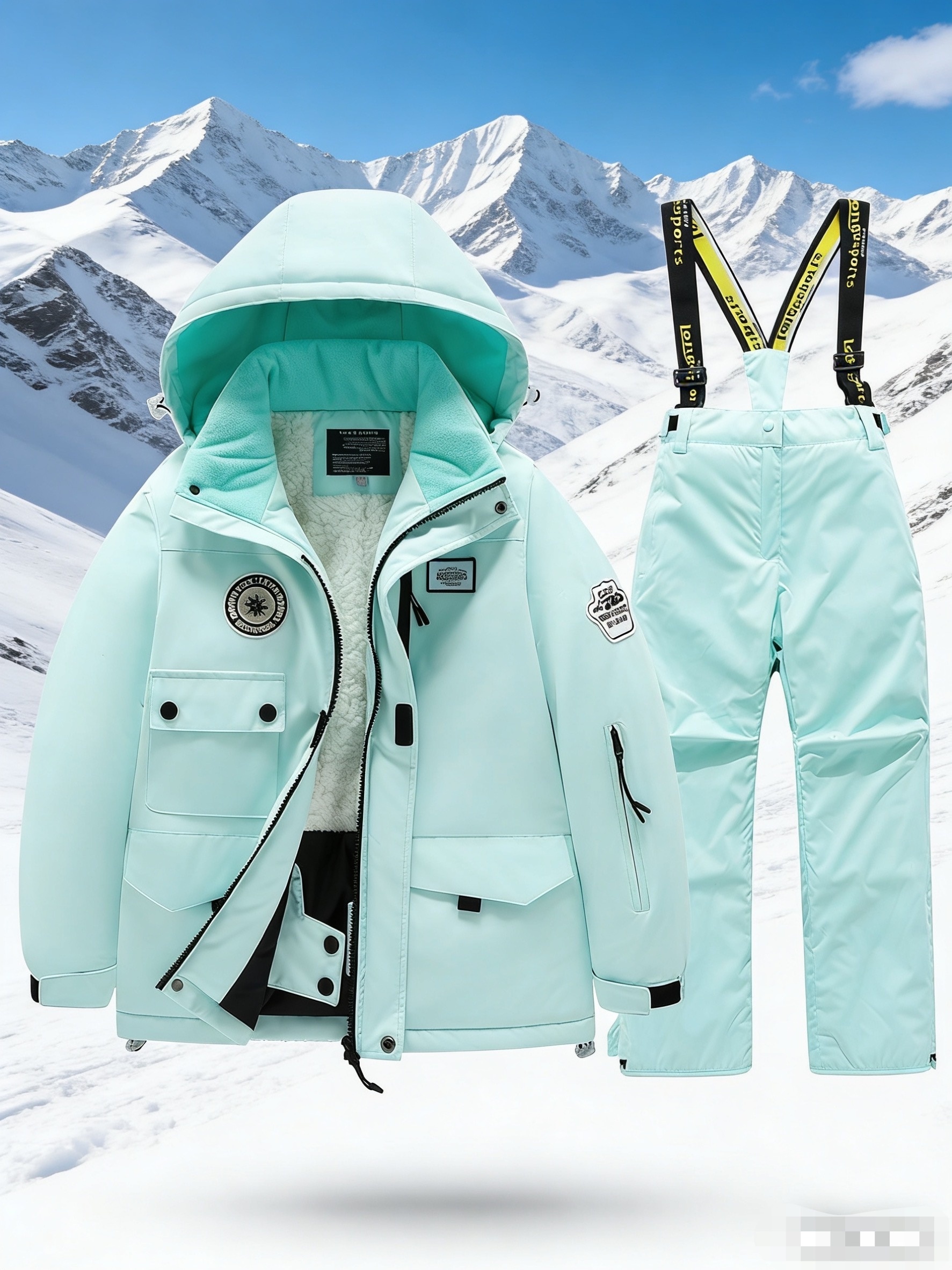ski suit sets for boys and girls designed for   with added   wind   and features perfect as birthday or christmas gifts for outdoor