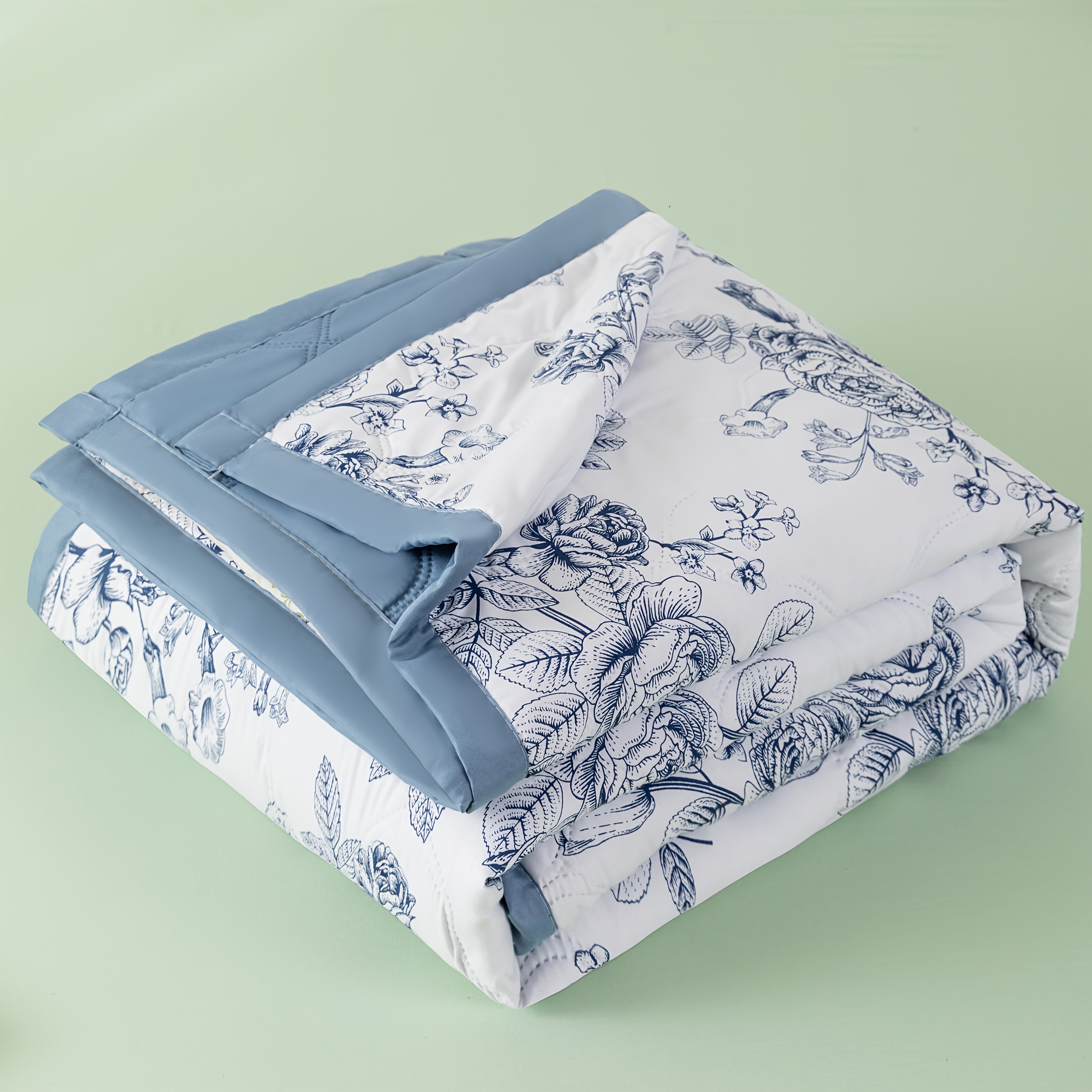 TEMU 1pc Vintage Premium And Summer Nap Blanket, Thin Quilt Machine Washable Skin-friendly Breathable Soft