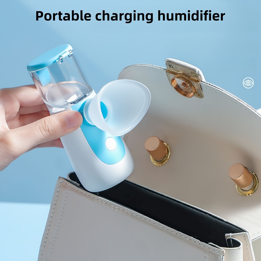 1pc portable mini humidifier aromatherapy diffuser with   water tank rechargeable     design for   bedside compact humidifier for s room gift low voltage Product details 5