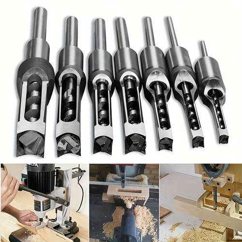 purchasing product square hole drill bit set 12 7mm round shank design high micro drill bit combination ideal tool for woodworking and metalworking woodworking tools and additions woodworking additions
