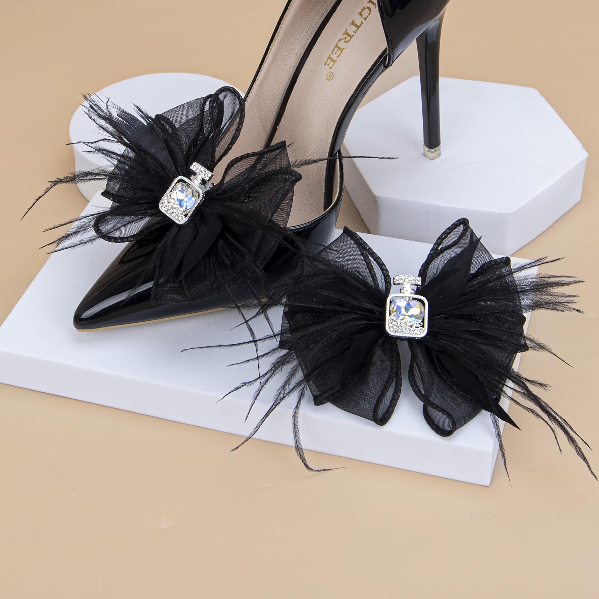 pair elegant bow shoe clips Temu