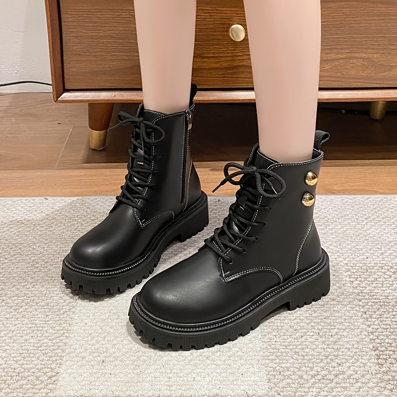 bottes combat femmes bottes à lacets tendance Temu Luxembourg