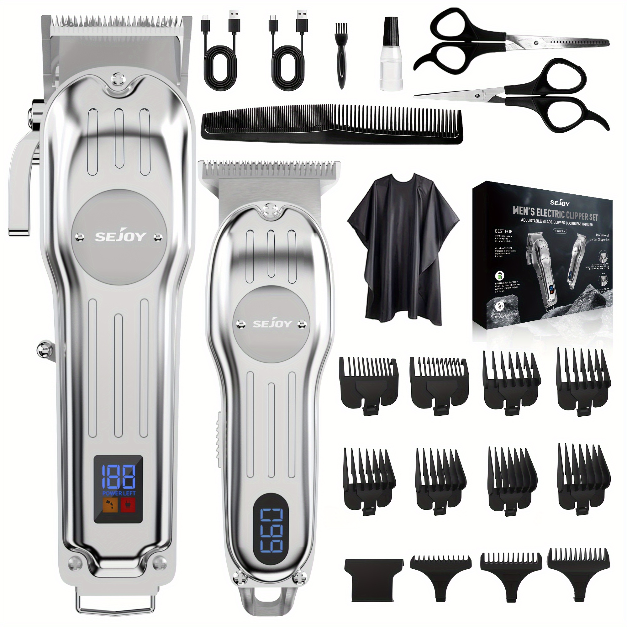 

Sejoy For Men, Kit, For Cutting Kit Led Display, For Men Women Grooming Kit For Household.(//gold)