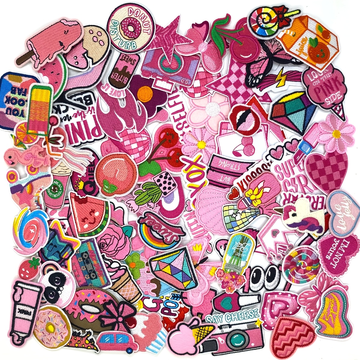 

Random 20/32/45/50pcs Embroidery Iron-on Patches