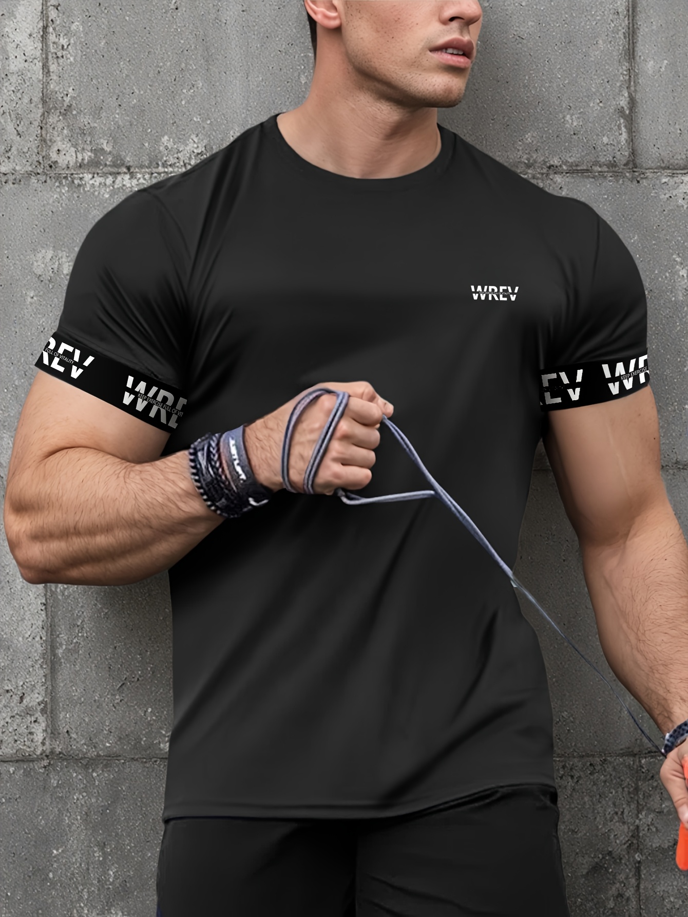 mens sports t shirt 4pcs set fitness short sleeved top - Temu Mauritius