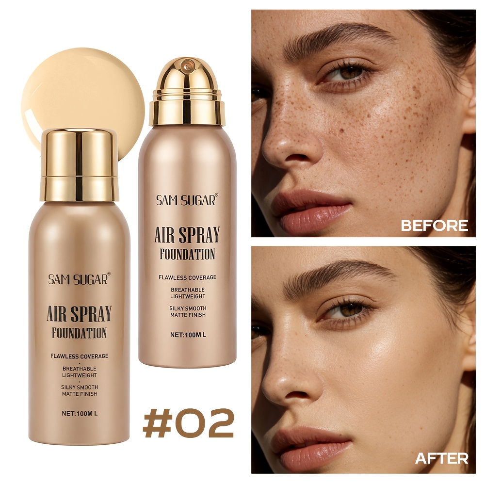 TEMU Longlasting And Longlasting Spray Foundation Liquid Providing Waterproof And Sweatproof Matte For Makeup Offering A Light And Fullface TEMU Longlasting And Longlasting Spray Foundation Liquid Providing Waterproof And Sweatproof Matte For Makeup Offering A Light And Fullface