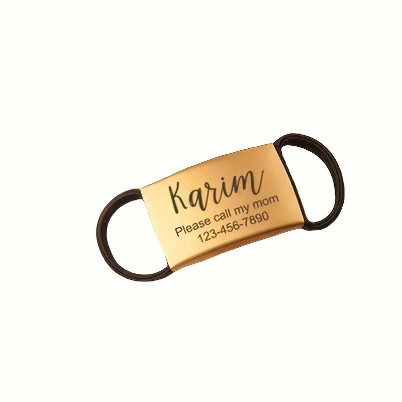 TEMU Custom Pet Tags, Labels For Cat And Dog Harnesses, Lost Prevention Id Tags, Stainless Steel Id Tags For Harnesses.