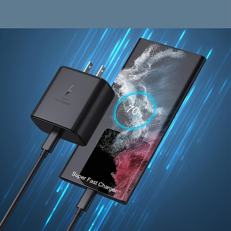 Cargador USB-C de Pared con Cable Carga Rapida 45W para Samsung Galaxy S23  Ultra