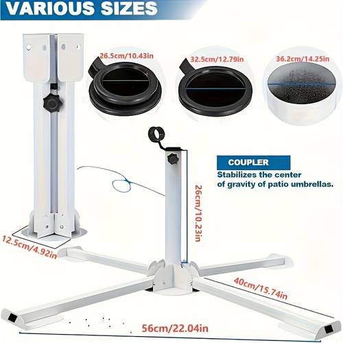 heavy duty umbrella base heavy duty stable center portable outdoor for patio garden beach commercial use compatible with umbrellas windproof wide base for stability outdoor umbrella base patio furniture support cross base design reinforced construction patio owners beach accessory sturdy construction durable construction garden enthusiasts