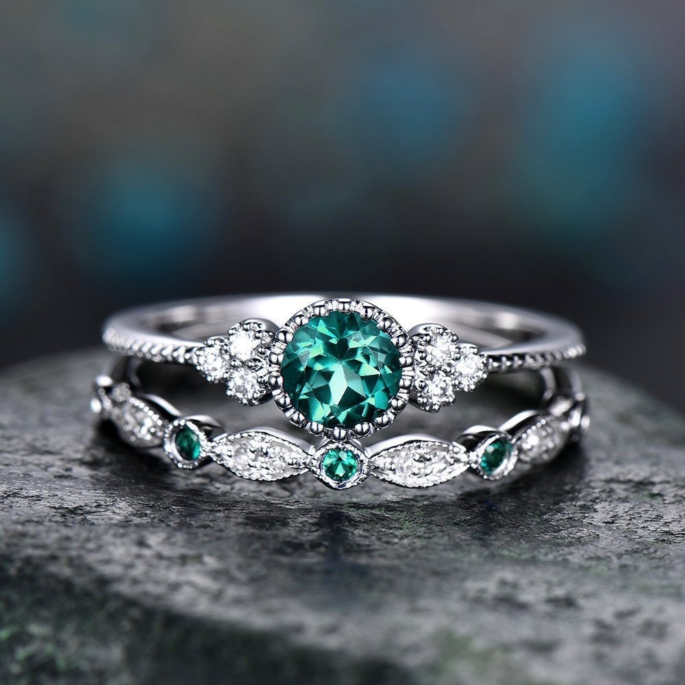 2pc Set of Artificial Crystal Rings — Versatile Gift for Women