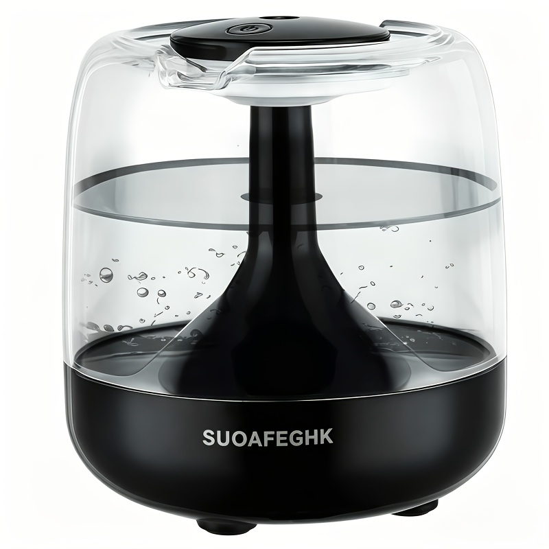 Image of Powered Humidifier And Essential Oil Diffuser - 7 Color , , Continuous/ Mist, 650ml Large Tank, 12h Operation, Ideal For Bedroom And Home Decor, Modern Aesthetic | - Christmas Gifts
