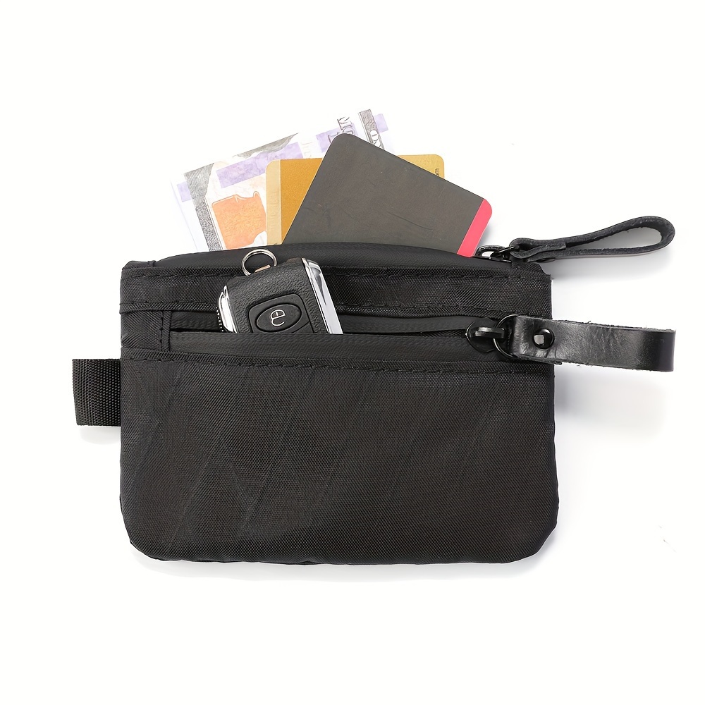 Minimalist Zipper Wallet With Rfid Blocking Id Card Holder Wallet With Zipper For With Multi-tool Slot