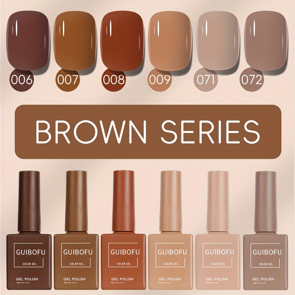 6pcs minimalist multi color gel nail polish set 120 shades - Temu