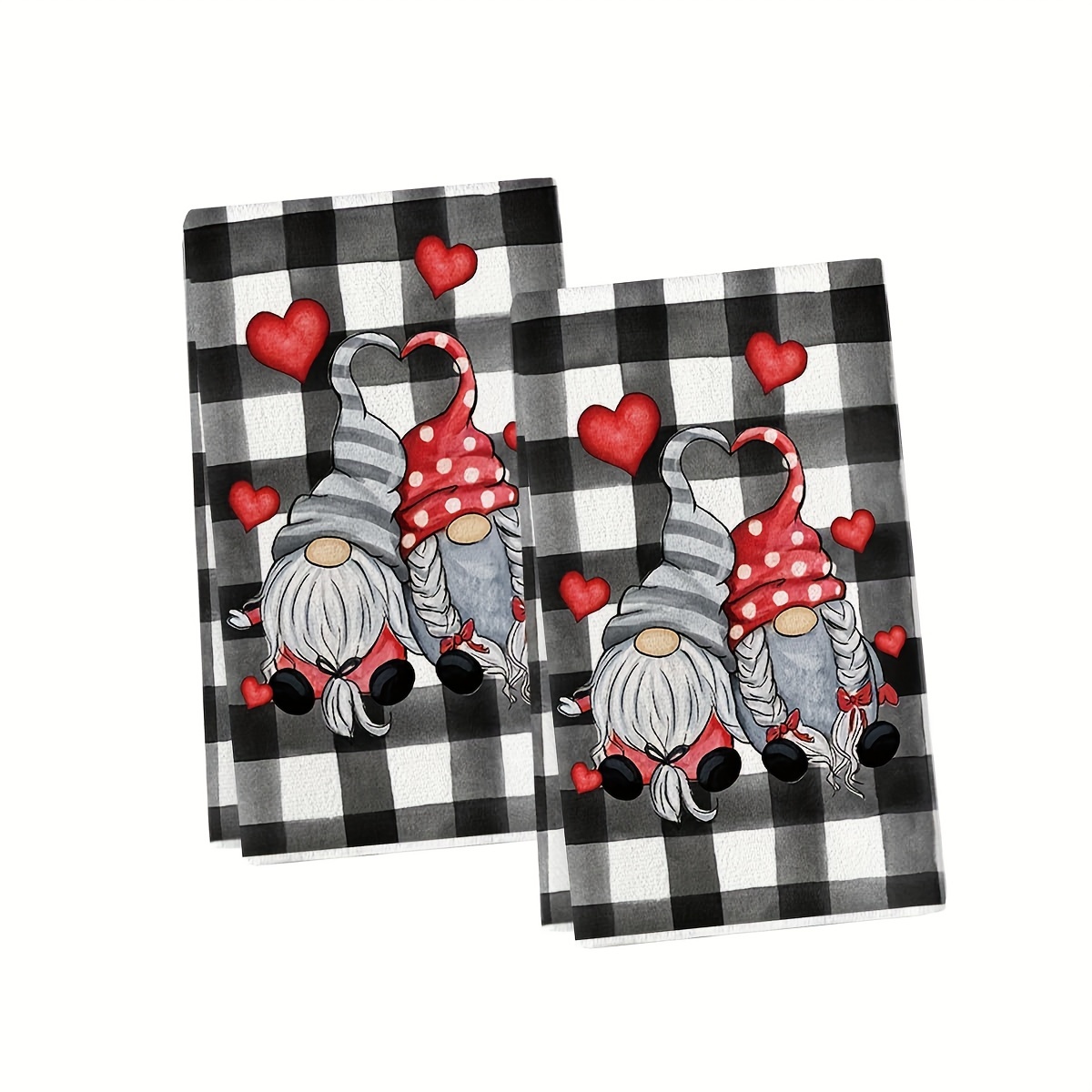 

Gnomes Kitchen Towels: Contemporary, Machine Washable, Soft, Rectangular Towels With Movie Theme For Anniversary Or Wedding Decorations