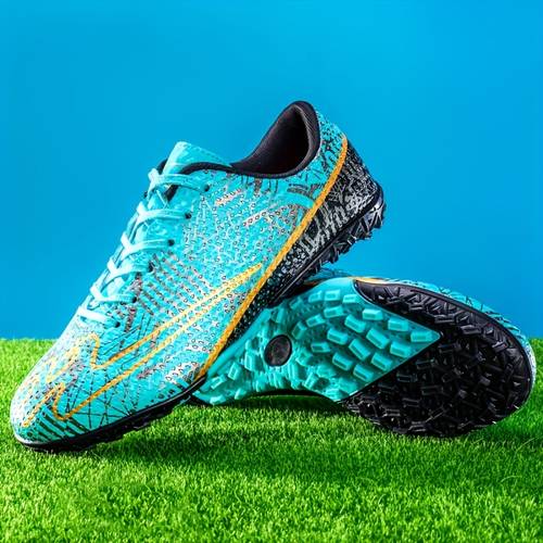 zapatillas deportivas para hombre, botas de fútbol transpirables - parte superior y , zapatos de entrenamiento adecuados para deportes y uso casual - cordones para un (ideal para fútbol y uso )