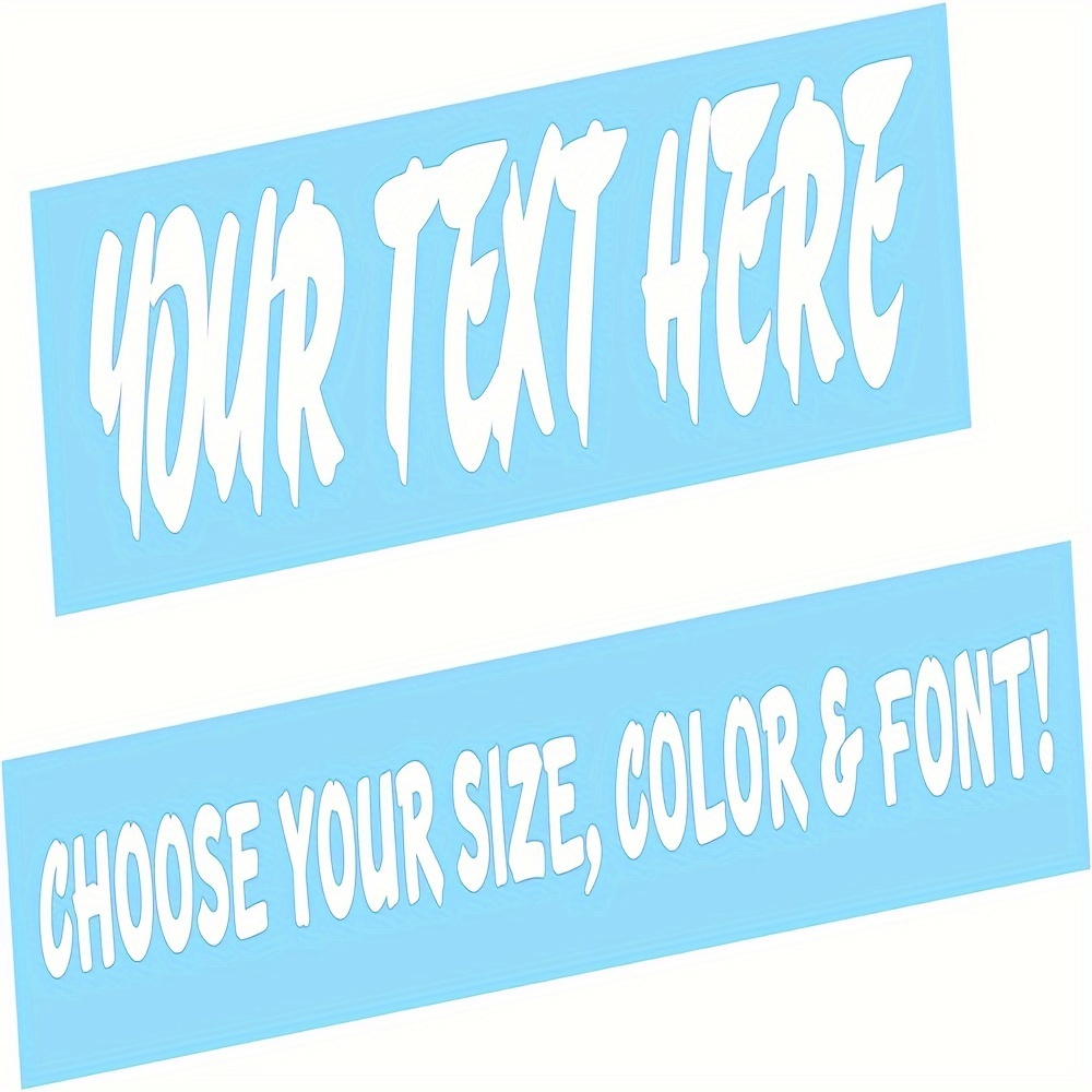 

2pcs, 1.96" Tall - Personalized For , , & - Pvc, - & Letter Decals