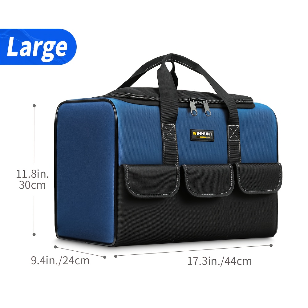 E-shop TWIHNHUNT Schwerlast-Werkzeugtasche 17 Zoll mit großem Fassungsvermögen und breitem Öffnung – Robustes, verschleißfestes Material –