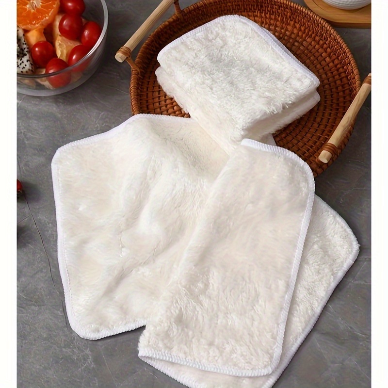 

1pc High-quality Bamboo Fiber Kitchen Towel - Ultra Absorbent & Non-greasy, Hands Dishwashing Cloth, Scouring Pad For Cleaning In Kitchen & Living Room, Dish Towels