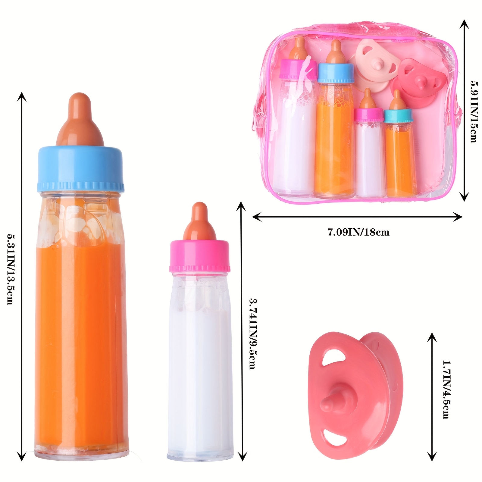 7in doll feeding set baby doll Temu Poland