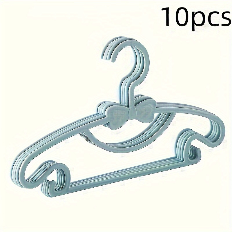 TEMU 10-pack Kids Hangers – Durable Plastic, Polished , - -saving Organizer