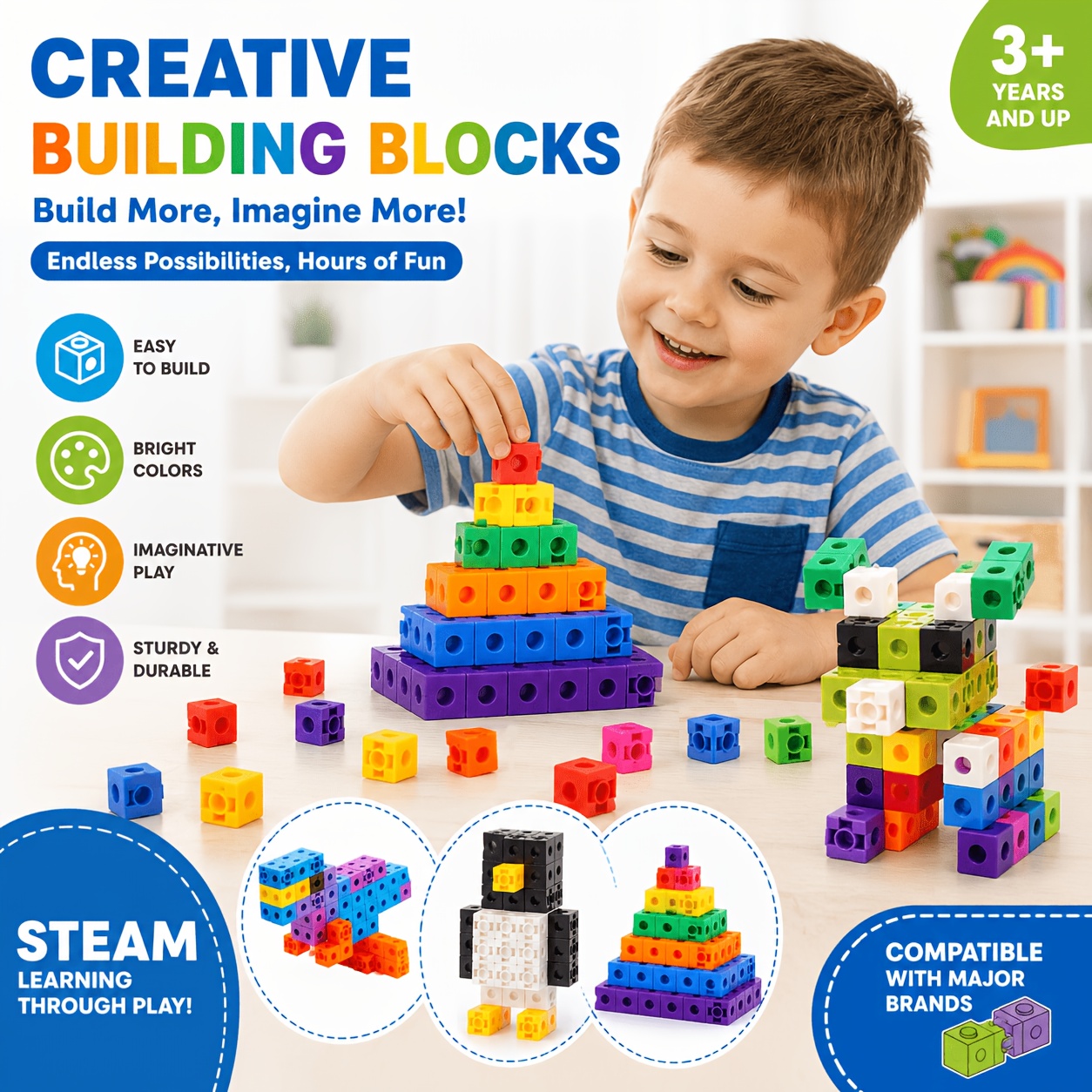 connecting cubes sold on Temu Australia
