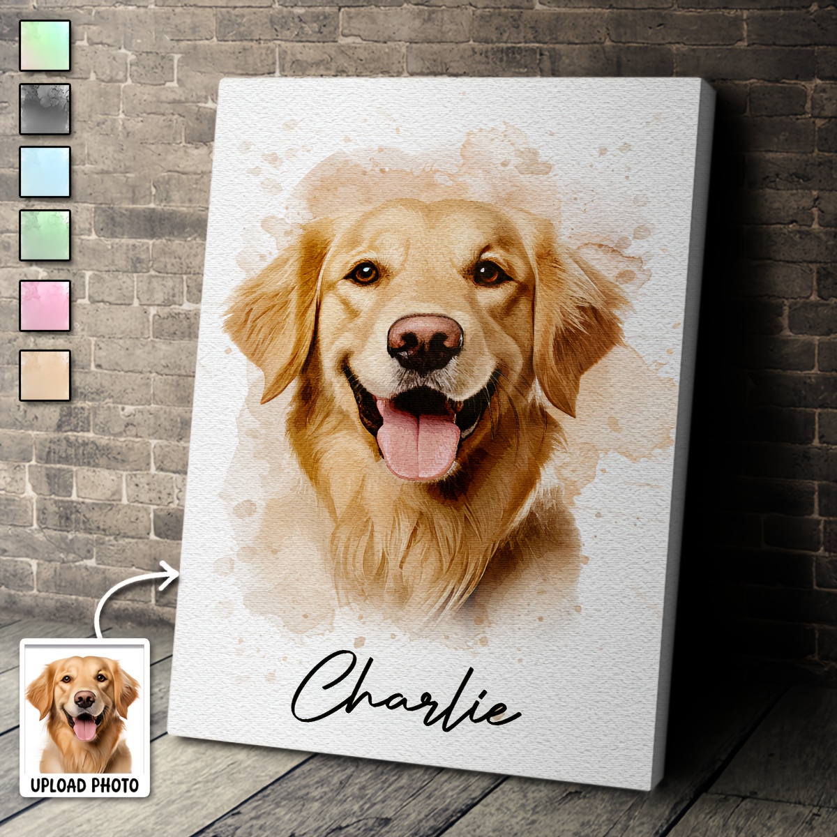 

Custom Watercolor Art - Personalized Portraits, Perfect Gift For Pet Lovers, Ideal For Bedroom, Living Room, Home Office Decor