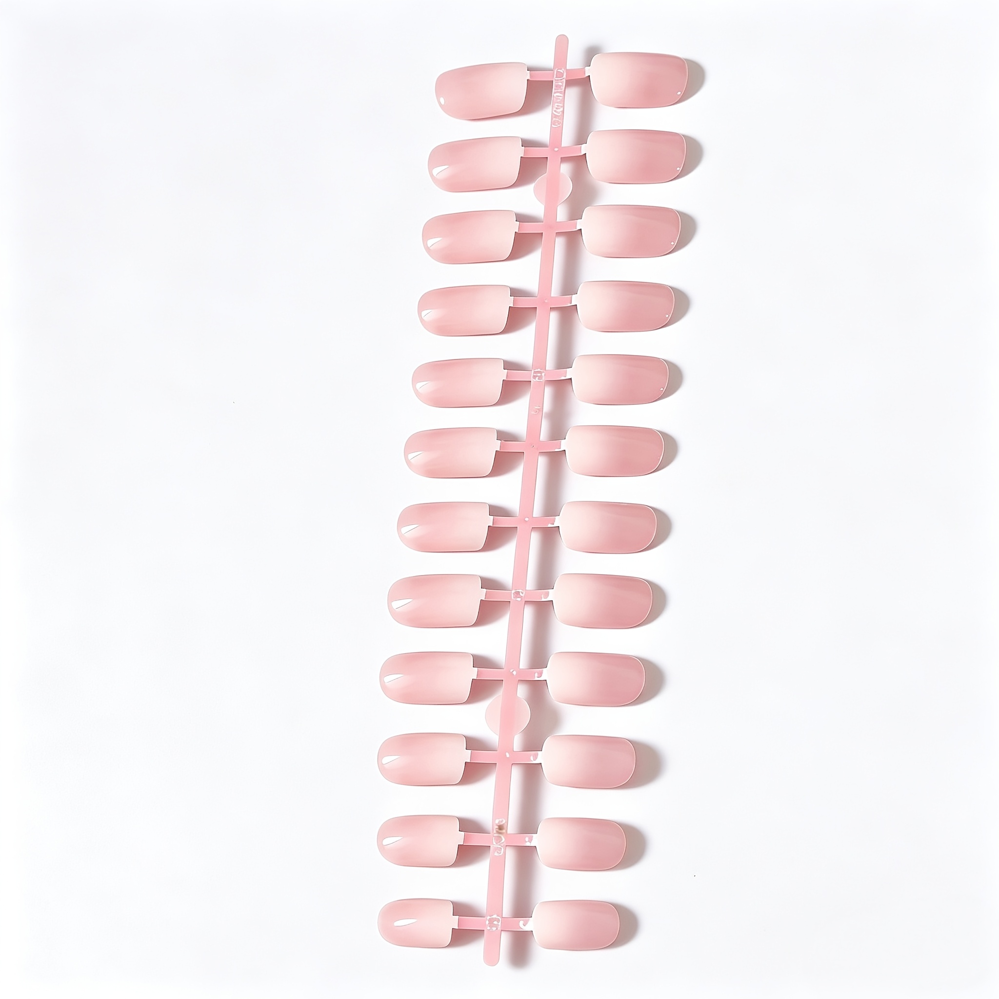 Gentle Pink To White Ombre Press-on Nails, 24pcs Full Set, Nude Pink To White Ombre Press-on Nails, Detachable Nails For Daily Commuting