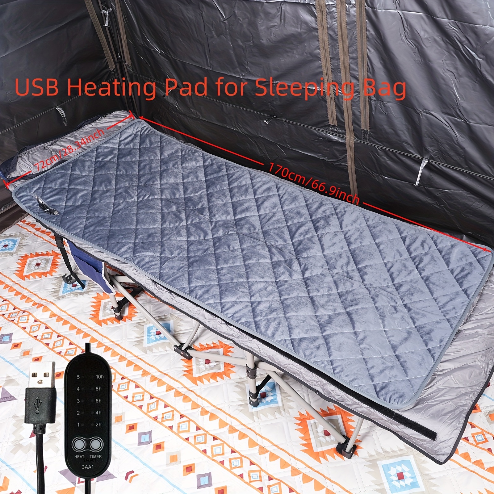tragbarer beheizbarer schlafsack pad usb beheizbarer - Temu Austria