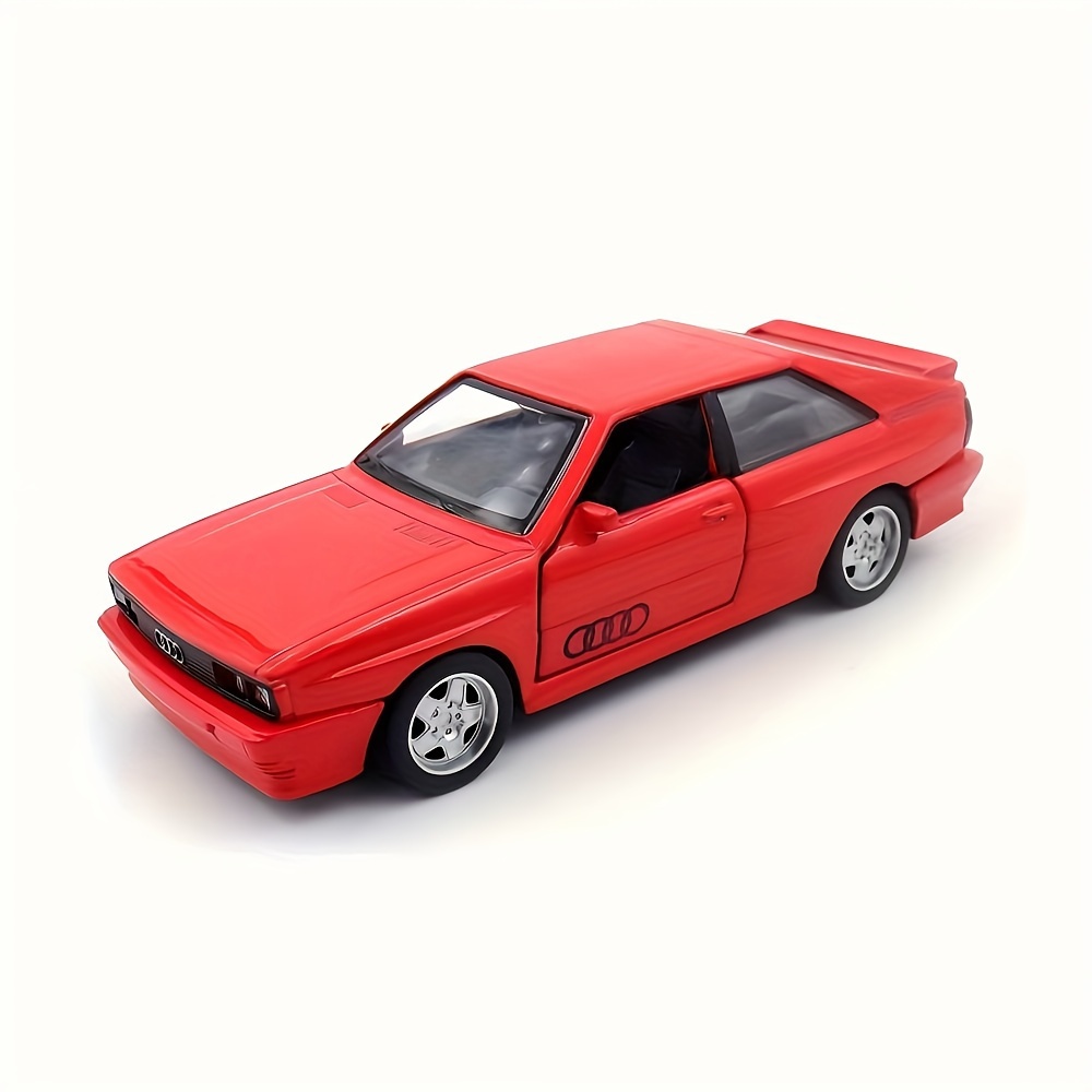 Image of Rmz 1:36 Alloy Retro Car Model | Toy Car Ornaments, Pull-back Mechanism, Alloy, Red And, Birthday Gift