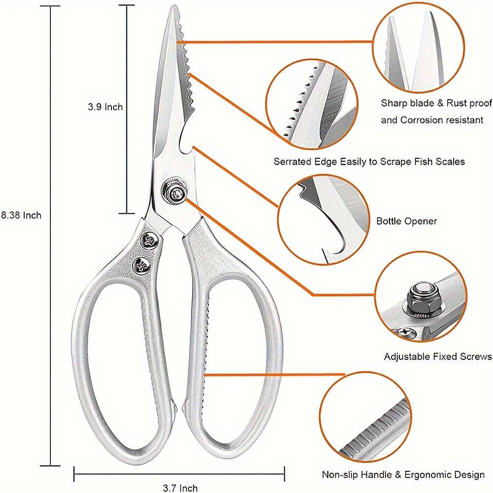 Forbici Cucina Resistenti Tansung Copertura, Forbici Cucina Multiuso In  Acciaio Inox Pollo, Pesce E Carne, Accessori Cucina Affilati E Resistenti -  Sport E Tempo Libero - Temu Italy