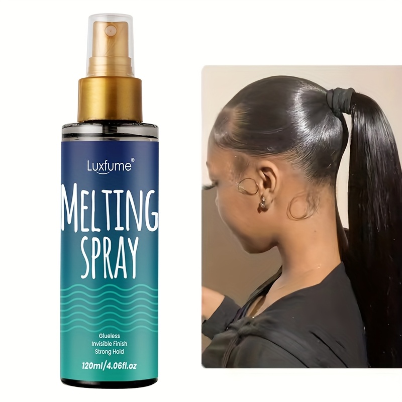 Luxfume Melting Spray | Strong Hold & Invisible Finish for Ponytail & Updos, Ideal for Normal Hair Types - Image 7